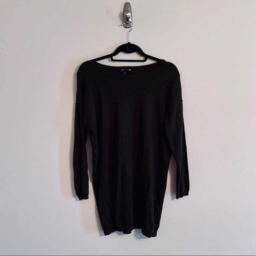 Dark Army Green Slouch Sweater